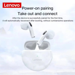 Casti in-ear Lenovo HT38, True Wireless, Alb