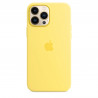 Husa originala Apple iPhone 13 Pro Max, Magsafe, Silicon, Lemon Zest - EOL