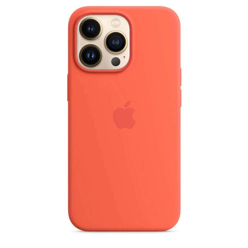 Husa originala Apple iPhone 13 Pro, Magsafe, Silicon, Nectarine - EOL
