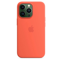 Husa originala Apple iPhone 13 Pro, Magsafe, Silicon, Nectarine - EOL