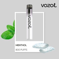Tigara electronica Vozol Neon 800 Menthol, 2% (2ml), 800 Pufuri