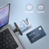 Cititor carti de identitate electronice AXAGON Smart Card PocketReader CRE-SMPC, USB-C