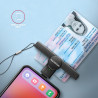 Cititor carti de identitate electronice AXAGON Smart Card PocketReader CRE-SMPC, USB-C