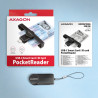Cititor carti de identitate electronice AXAGON Smart Card PocketReader CRE-SMPC, USB-C