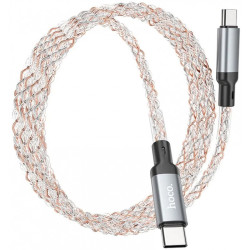 Cablu date si incarcare HOCO U112, USB-C - USB-C, 60W, 1m, Gri