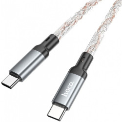 Cablu date si incarcare HOCO U112, USB-C - USB-C, 60W, 1m, Gri