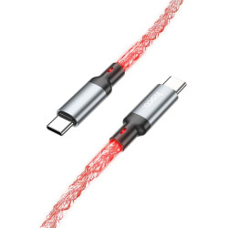 Cablu date si incarcare HOCO U112, USB-C - USB-C, 60W, 1m, Gri