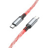 Cablu date si incarcare HOCO U112, USB-C - USB-C, 60W, 1m, Gri