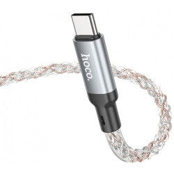 Cablu date si incarcare HOCO U112, USB-C - USB-C, 60W, 1m, Gri