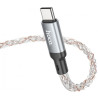 Cablu date si incarcare HOCO U112, USB-C - USB-C, 60W, 1m, Gri