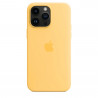Husa originala Apple iPhone 14 Pro Max, Magsafe, Silicon, Sunglow - EOL