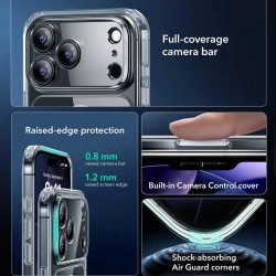 Husa MagSafe pentru Apple iPhone 17 Pro Max, ESR, Classic Hybrid, Transparenta