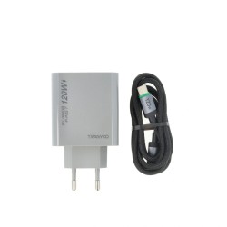 Incarcator Super Fast Charge120W USB-C + Cablu USB-C, 1m, TRANYOO