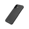 Husa VETTER pentru iPhone 17, Clip-On MagSafe, Aramid Fiber, Kevlar, Black
