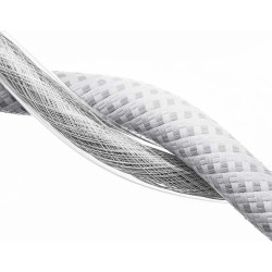Cablu încărcare și date SmartGSM USB-C 240W, Woven, 2m, Alb – Super Fast Charge
