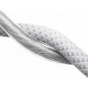 Cablu încărcare și date SmartGSM USB-C 240W, Woven, 2m, Alb – Super Fast Charge