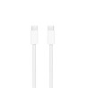 Cablu încărcare și date SmartGSM USB-C 240W, Woven, Alb – Super Fast Charge