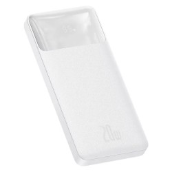 Acumulator extern Baseus Bipow 10.000 mAh, Fast Charge 20W, Alb + Cablu Micro USB 25cm