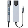 Adaptor HUB USB-C 5-in-1 Tech-Protect V3, HDMI, RJ45, USB 3.0, Gri