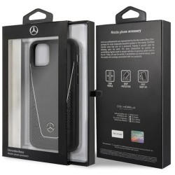 Husa originala Mercedes Leather Quilted Smooth iPhone 11 Pro