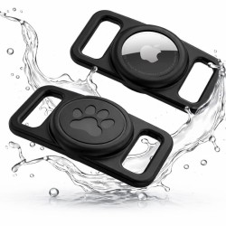 Suport Techsuit BuddyGuard DG1 pentru Apple AirTag la Zgarda Animal Companie, Negru