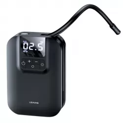 Mini compresor aer masina cu display LED Usams, negru, US-ZB215