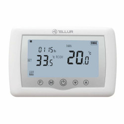 Termostat pentru centrala Tellur, Smart WiFi, Alb, TLL331151