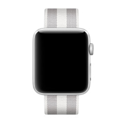 Curea originala Apple Watch 42mm White Woven Nylon, MQVT2ZM/A