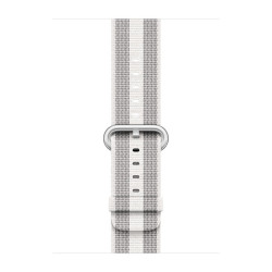 Curea originala Apple Watch 42mm White Woven Nylon, MQVT2ZM/A