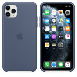 Husa originala APPLE iPhone 11 Pro Max, Silicon, Alaskan Blue – MX032ZM/A
