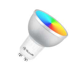 Bec inteligent LED Tellur, WiFi, GU10, 5W, Lumina Alba/Calda/RGB, Reglabil, TLL331201