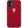Husa de protectie Ferrari FESPEHCP12SRE On Track Perforated pentru iPhone 12 Mini Red