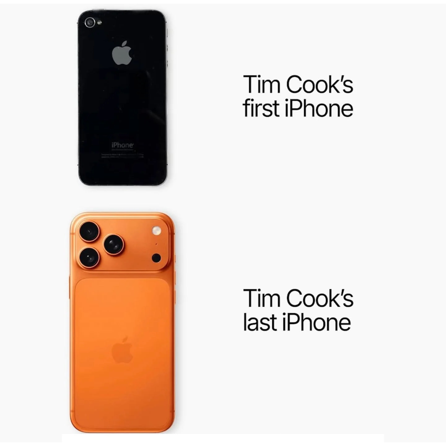 First Tim Cook`s iPhone and last one