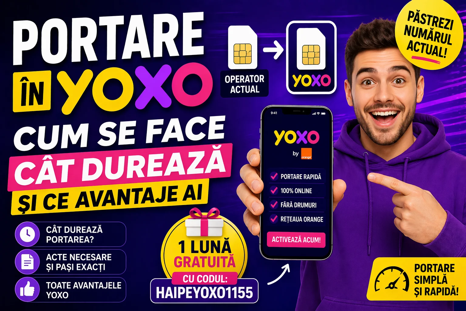 Portare la YOXO super rapid si simplu