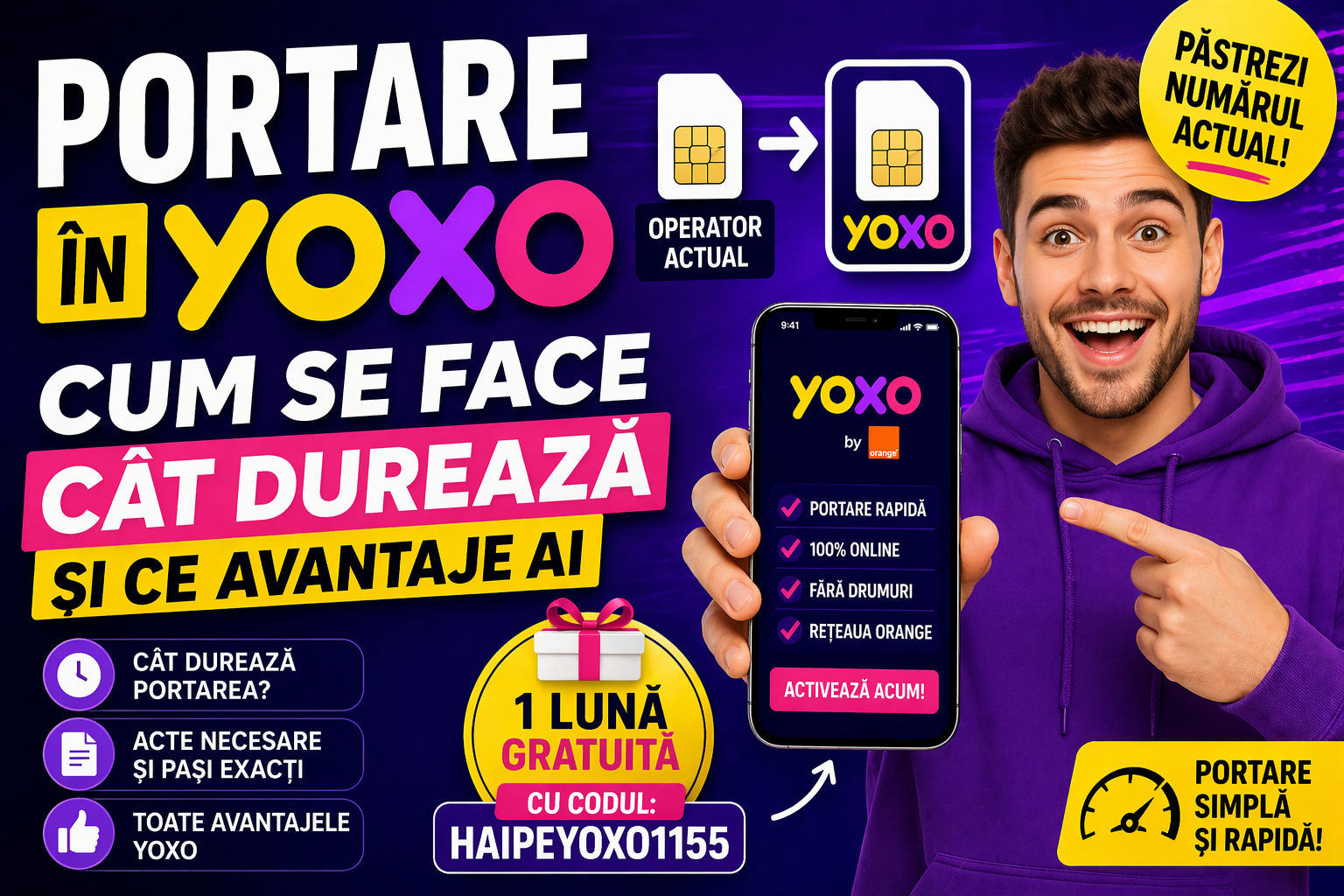 Portare la YOXO în 2026: Cum Se Face, Cât Durează și Ce Avantaje Ai