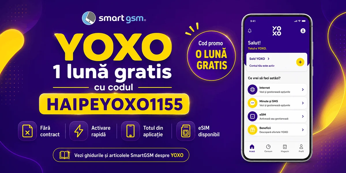 Cod reducere YOXO o luna gratis, internet nelimitat 5G, HAIPEYOXO1155